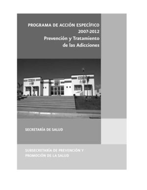 PROGRAMAS DE ACCIÓN ESPECÍFICOS 2007-2012