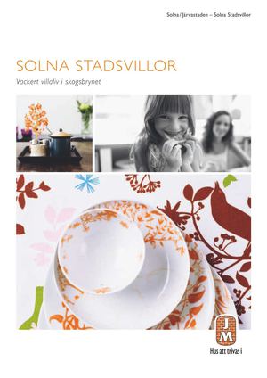Broschyr Solna Stadsvillor