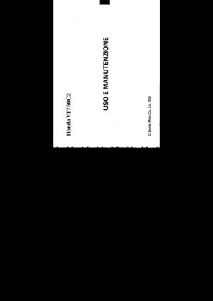 Manuale D'uso e manutenzione Honda Shadow VT750C2 Spirit