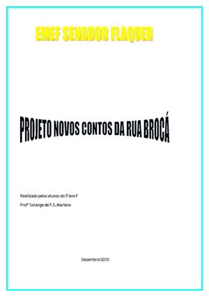 Novos Contos da Rua Brocá