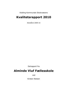 Kvalitetsrapport 2010