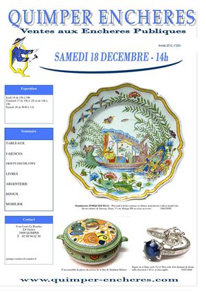 Quimper Encheres catalogue samedi 18 décembre 2010