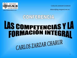 LAS COMPETENCIAS DE ACUERDO A ZARZAR CHARUR