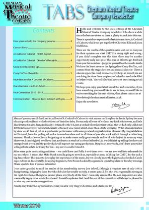 Newsletter - Winter 2010