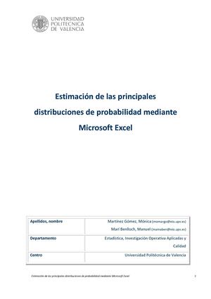 PROBABILIDAD EXCEL