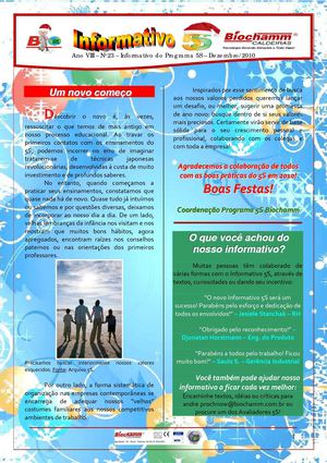 Informativo 5S Biochamm - Ano VIII - No.23 - Dezembro/2010