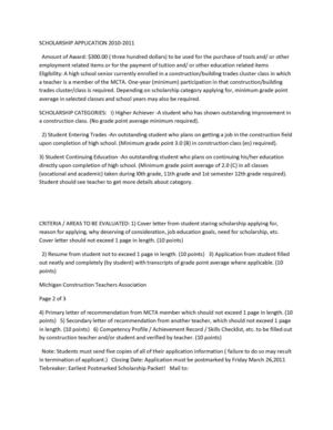 SCHOLARSHIP APPLICATION 2011#4