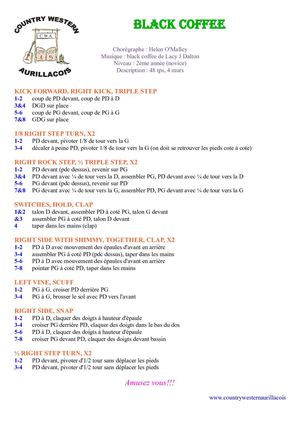 BLACK COFFEE PDF LINE DANCE