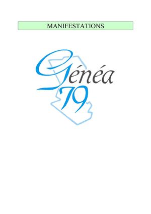 Agenda Généa79
