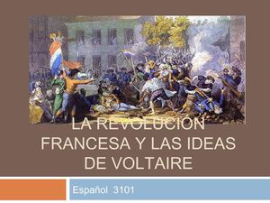 La revolucion francesa y Voltaire