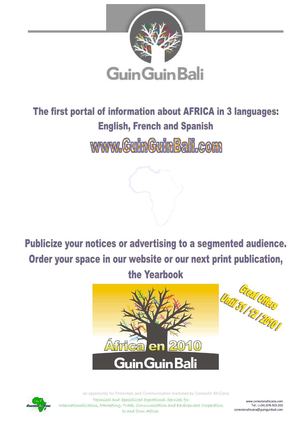 Discover GuinGuinBali the first website of information about Africa in 3 languages and its printed publications as Yearbook AFRICAen2010