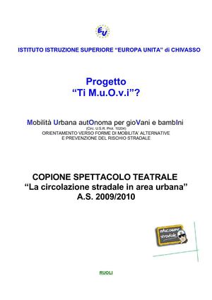 COPIONE SPETTACOLO TEATRALE a.s. 2009/2010