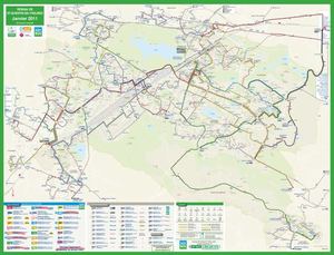 Plan du réseau SQYBUS - 2011