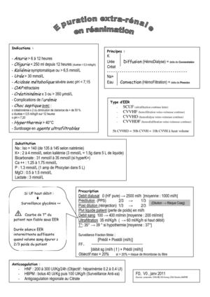 Epuration extra-rénale en réanimation