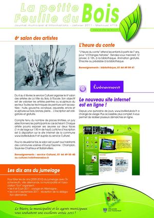 La petite Feuille du Bois n° 16 janvier 2011