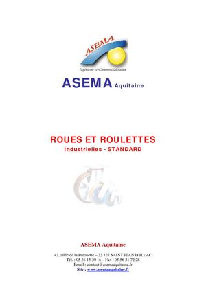 Catalogue Roulettes Standard