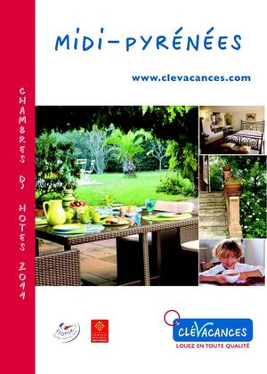 Catalogue Chambres d'hôtes Clévacances Midi-Pyrénées 2010-2011