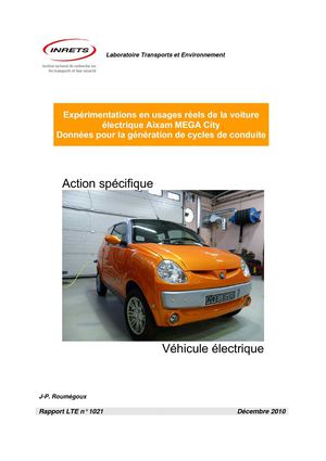 Expérimentations en usages réels de la voiture électrique Aixam MEGA City