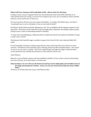 Eldora Gold News: Potterton Gold Combi Boiler 24 HE - still one of the UK's Best Buys