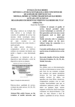 evoluçao das redes moveis