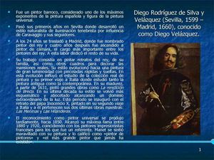 Algunas de las principales obras de Diego Velázquez.