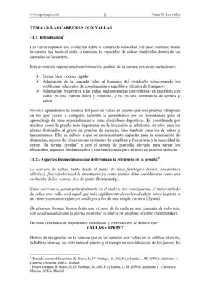 LAS CARRERAS CON VALLAS