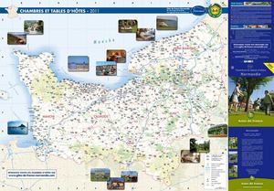 Carte des Chambres d'hôtes 2011 en Normandie, par Gîtes de France Normandie