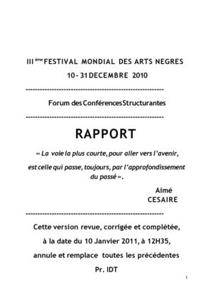 FESMAN III PROJET DE RAPPORT FINAL 