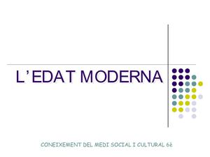 L'Edat Moderna
