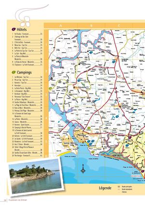 Carte de Fouesnant-les Glénan