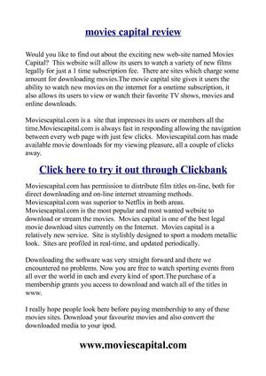 An Honest MoviesCapital.com Review - Is It Legit Or Scam?