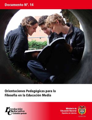 Documento Nº 14 Orientaciones Pedagogicas para la Filosofía en la Educación Media