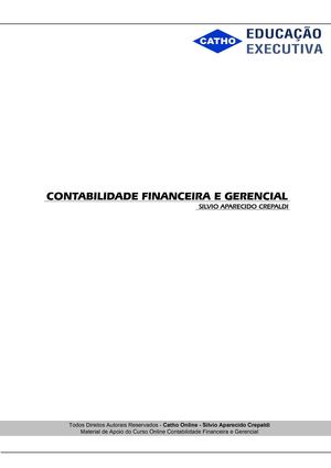 Resumo do curso de contabilidade gerencial