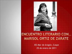 Presentación Marisol Ortiz de Zárate