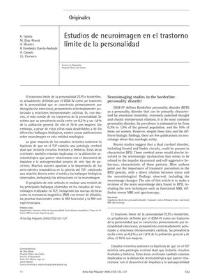 Trastorno límite y neuroimagen