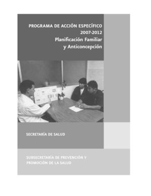 Planificación familiar y Anticoncepción