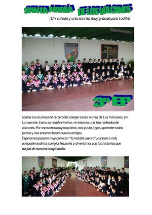 Presentación Red del Cuento Santa María de los Volcanes, Lanzarote