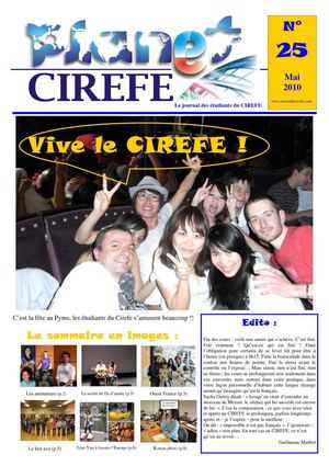 Journal du Cirefe n°25 (06/10)