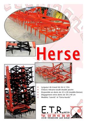 Herse Plate ETR BRETON
