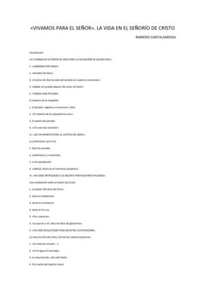 1 CANTALAMESSA-LA VIDA EN EL SENORIO DE CRISTO