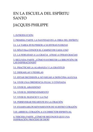 10 En la escuela del Espiritu Santo - Jaques Phillipe