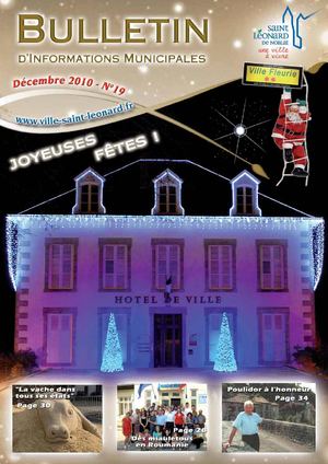 Bulletin municipal n°19 - décembre 2010
