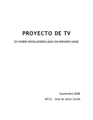 proyecto para programa de TV