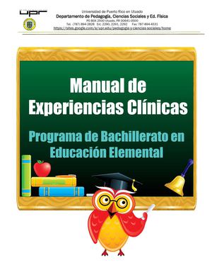 Manual de experiencias clínicas