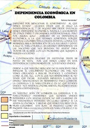 Dependencia economica en Colombia