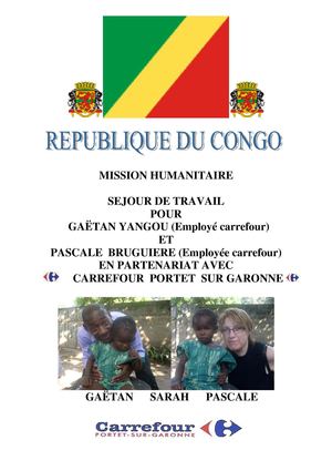 Agenda de séjour de travail de Pascale boltar Bruguiere et Gaëtan Yangou