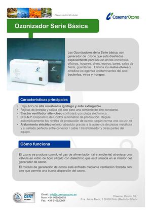 Ozonizador y Eliminador de olores