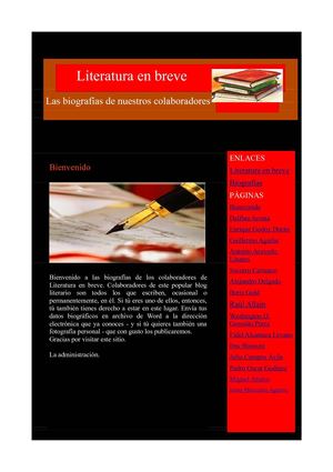 Literatura en breve, biografias 1