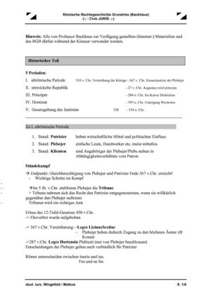 Rechtsgeschichte - Skript