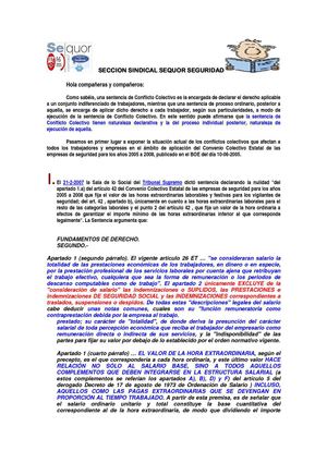 RECLAMACION HORAS EXTRAS